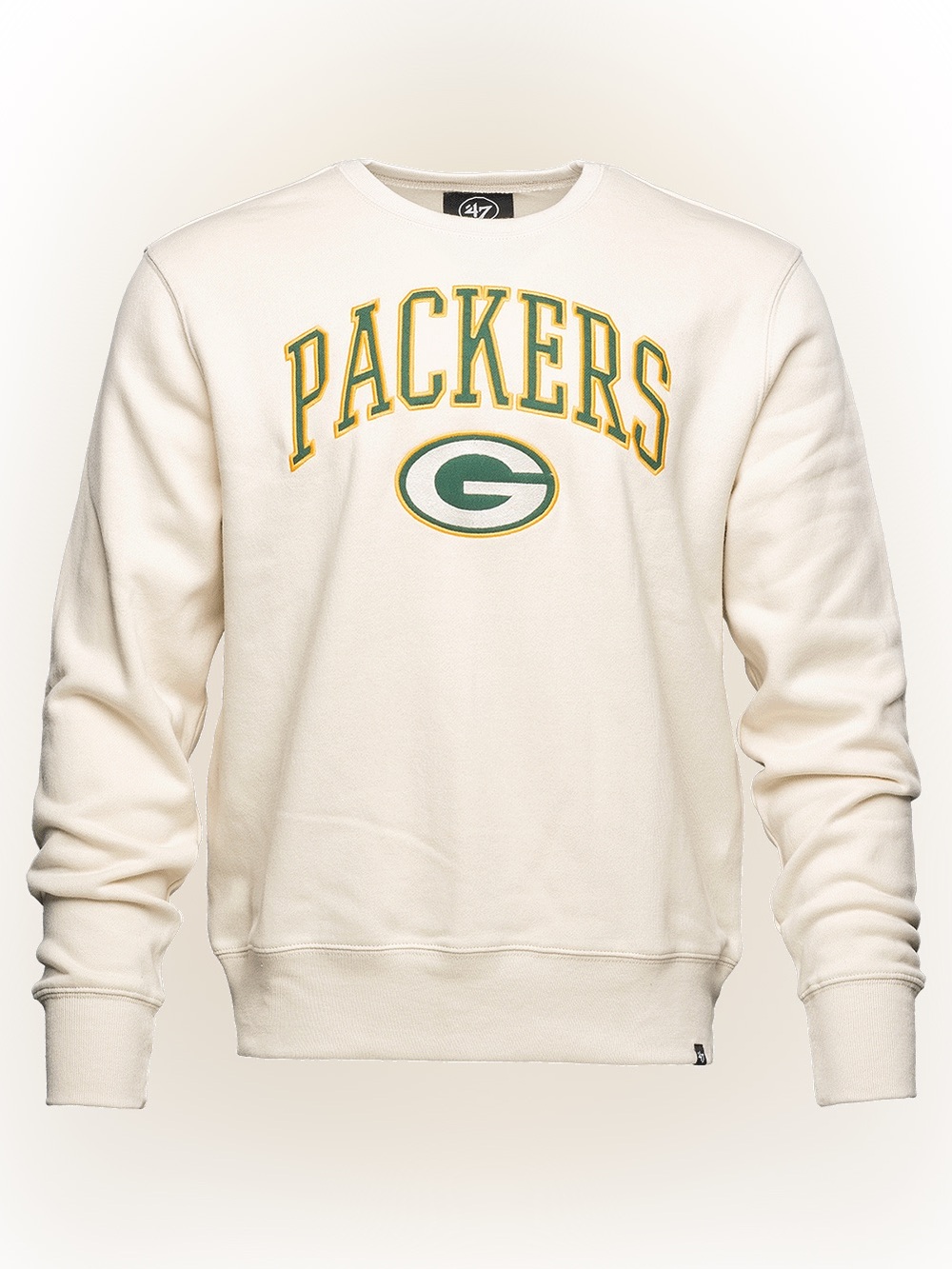'47 Brand Green Bay Packers Dune Beige Gameday Crewneck Sweatshirt Large NFL